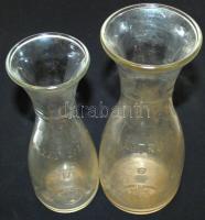 Régi olasz boros üvegek, hibátlanok, 0,5 l és 1 l, jelzettek