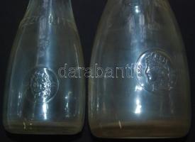 Régi olasz boros üvegek, hibátlanok, 0,5 l és 1 l, jelzettek