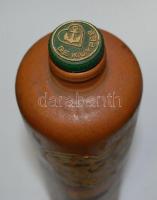 Holland, De Kuyper likőrös kerámia palack, hibátlan, 1 literes, m: 31 cm, eredeti kupakkal