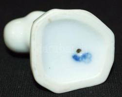 Óherendi kézzel festett kacsa, hibátlan, jelzett, m:6 cm / Handpainted numbered Herendi chinaware du...