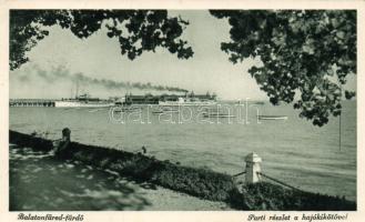 Balatonfüred, kikötő, gőzhajó