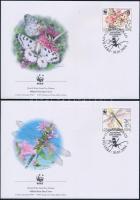 WWF insects set on 4 FDC WWF Rovarok sor 4 FDC-n