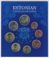 Észtország 2011. 1c - 2€ 8klf, euro forgalmi sor szettben T:1
Estonia 2011. 1 cent - 2 Eur...