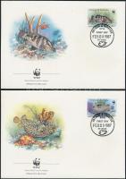 WWF Fishes set on 4 FDC WWF Halak sor 4FDC-n