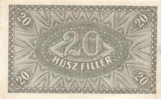 1920. 20f (2x) eltérő színváltozatok + 50f + 1K (2x) + 20K (2x) T:I-,II,II-