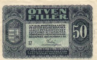 1920. 20f (2x) eltérő színváltozatok + 50f + 1K (2x) + 20K (2x) T:I-,II,II-