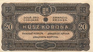 1920. 20f (2x) eltérő színváltozatok + 50f + 1K (2x) + 20K (2x) T:I-,II,II-