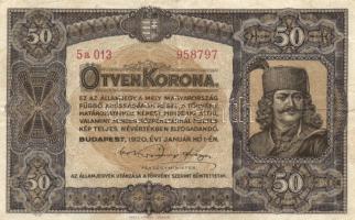 1920. 50K + 1000K "Orell Füssli Zürich" T:II-,III-