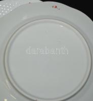 5db kézzel festett Apponyi orange mintás Herendi porcelán süteményes tányér benyomott jelzéssel /
5p...