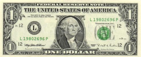 USA 1995. 1$ "L" (2x) + 2003A. 1$ "F" (2x) + 2009. 1$ "K" (2x) + 1$ "L" (2x) páronként egymás utáni sorszámmal T:I USA 1995. 1 Dollar "L" (2x) + 2003. 1 Dollar "F" (2x) + 2009. 1 Dollar "K" (2x) + 1 Dollar "L" (2x) each pair with sequential serial number C:Unc