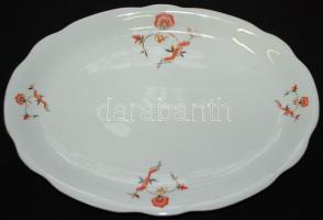 ~1960 Pajzspecsétes Zsolnay porcelán pecsenyés tál hibátlan állapotban / Zsolnay chinaware plate 39x28cm