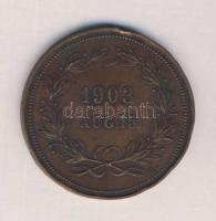1903. "Debreceni első Országos Czipész Ipari és Munkásgép Szakkiállítás" Br emlékérem (55m...