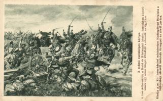 Military WWI Hungarian soldiers against a Russian unit s: Basch Árpád (fl)