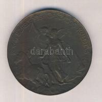 Beck Ö(tvös) Fülöp (1873-1945) "1896-iki Ezredéves Országos Kiállítás / Millenniumi Nagy Érem Kiváló Érdemekért" Br emlékérem (85mm) T:2-