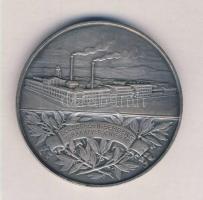 Berán Lajos (1882-1943) 1930. "Goldberger Sam F. és Fiai Részvénytársaság / Goldberger-Bemberg Kirakatverseny 1930" ezüstözött Br emlékérem az "Érdem Jutalmául" (65mm) T:2 ph.