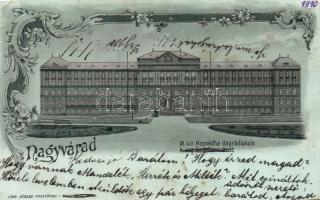 Nagyvárad Military school litho (cut)
