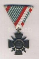 1942. A Tűzkereszt I. fokozata szalaggal, hátlapon 1941-es évszámmal T:2- Hungary 1942. Hungarian Fire Cross 1st class, on the back with the year 1941 C:VF