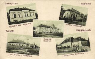 Nagyszalonta military barracks, power station, gendarmerie station