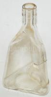 Schrank feliratú háromszög alakú üveg, kb. 0,5 liter