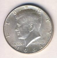 Amerikai Egyesült Államok 1964. 1/2$ Ag "Kennedy" T:2
USA 1964. 1/2 Dollar Ag "Kenned...
