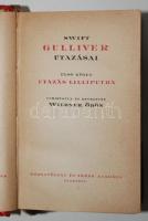 Swift: Gulliver utazásai. Ford. és bev. Wildner Ödön. Grandville képeivel. 1-4. egybekötve. Bp. 1923?, Rózsavölgyi. 127 mm. Kiadói, bordázott gerincű félbőr-kötésben, ksi kopással. Ex librissel.