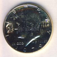 Amerikai Egyesült Államok 1979. 1/2$ "Kennedy" aranyozva és Lincoln fej és 1964-1984 dátum...
