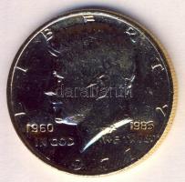 Amerikai Egyesült Államok 1977. 1/2$ "Kennedy" aranyozva 1960-1985 dátum beütéssel! T:2
US...