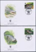 Crocodile set on 4 FDC Krokodil sor 4 FDC-n