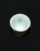 Herendi kis tál és 2 db gyűszű, hibátlanok, jelzettek, tálka d:8 cm