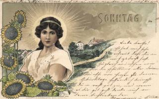 Sonntag, Art Nouveau litho