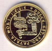 "Magyar aranypénzek utánveretben - Bocskai István 10 dukát" aranyozott Ag(0.999) emlékérem (5.5g) T:PP csak 2009db!