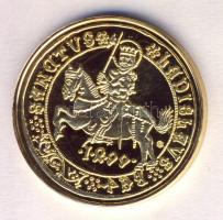 "Magyar aranypénzek utánveretben - II. Ulászló guldiner" aranyozott Ag(0.999) emlékérem (5...