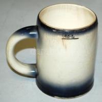 Cca 1900 II. Vilmos császárt ábrázoló sörös korsó, kis repedéssel, 0,5 literes/ beer mug small crack...