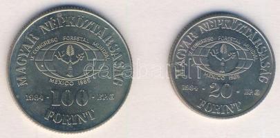 1985. 20Ft + 100Ft "FAO" pár T:BU