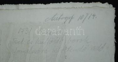 1731 VI. Károly német-római császár, III. Károly magyar király rendelete a bel- és külföldi borok fo...