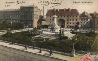 Warsaw Mickiewicz monument