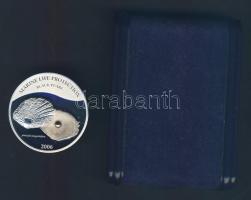 Palau 2006. 5$ Ag "Tengeri élet védelme / Fekete gyöngy" (25g/0.999) tokban T:PP CSak 2500db! Palau 2006. 5 Dollar Ag "Marine life protection / Black pearl" (25g/0.925) in case C:PP Only 2500 examples!