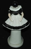 Cca 1960 Sitzendorf porcelán, női bohóc, jelzett, hibátlan, m:19 cm