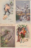 24 db háború előtti üdvözlőlap lithokkal