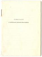 cca 1980 Útmutató a rendfokozati jelzések felvarrásához