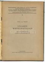 Paul Teleki: Ungarns Wirtschaftslage. Bp., én. Athenaeum. 34p. Védőborításban