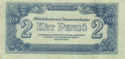 1944. 1P, 2P, 5P, 10P, 20P, 50P, 100P "A Vöröshadsereg Parancsnoksága" sor! T:II,II-,(III)