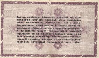 1946. 100.000AP fehér papír T:II fo