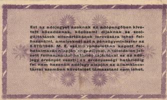 1946. 10.000AP (2x) kétféle + 50.000AP (2x) kétféle + 100.000AP (2x) kétféle + 500.000AP + 1.000.000...