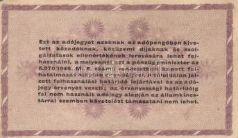 1946. 10.000AP (2x) kétféle + 50.000AP (2x) kétféle + 100.000AP (2x) kétféle + 500.000AP + 1.000.000...
