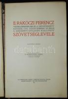 II. Rákóczi Ferenc vezérlő- fejedelem és a szövetkezett rendek 1705. szeptember 20-ikán a szécsényi ...