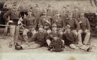 WWI Hungarian infantrymen soldiers group photo (fl)