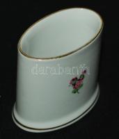 Kézzel festett jelzett Herendi porcelán, hibátlan fogpiszkálótartó /
Hand-made Herend porcelain toot...