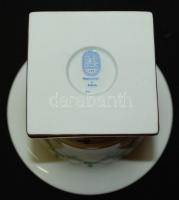 Kézzel festett sorszámozott Persil-mintás, jubileumi díszváza, jelzett Herendi porcelán váza hibátla...