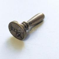 Régi, monogramos réz pecsétnyomó / 
Old brass stamp with monogram 4cm